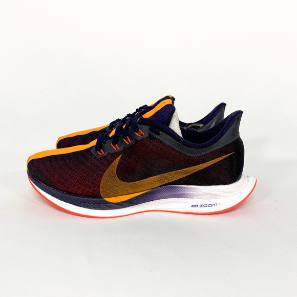 NIKE Zoom Pegasus 35 Turbo Orange/Blue Run Sneaker - Picture 5 of 8
